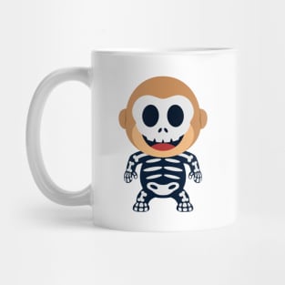 cute monkey skull halloween Mug